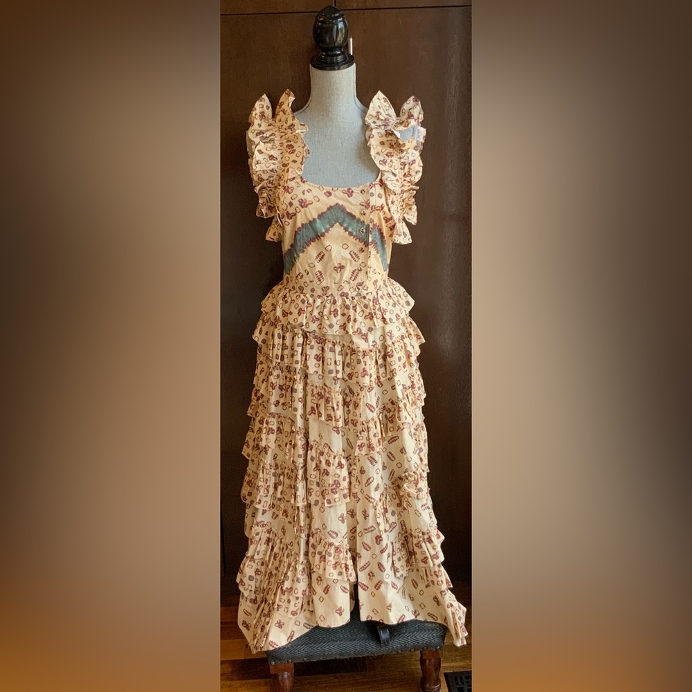 ULLA JOHNSON Nia Floral Ruffle Maxi Dress - Picture 2 of 14